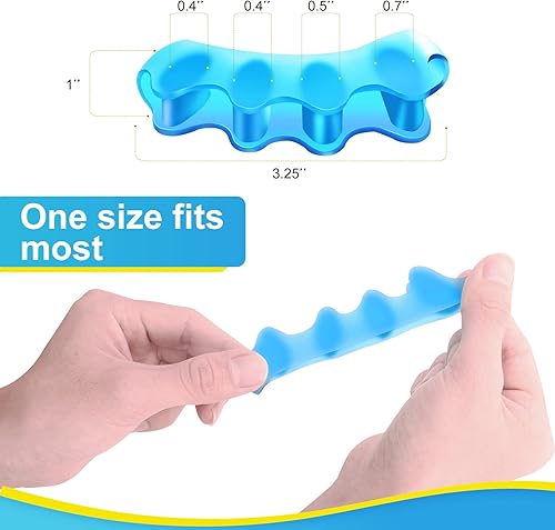 Miniatura 4 de 8 separadores profesionales de dedos de los pies. Separadores de dedos de silicona Juzure para corregir juanetes y restaurar los dedos de los pies a