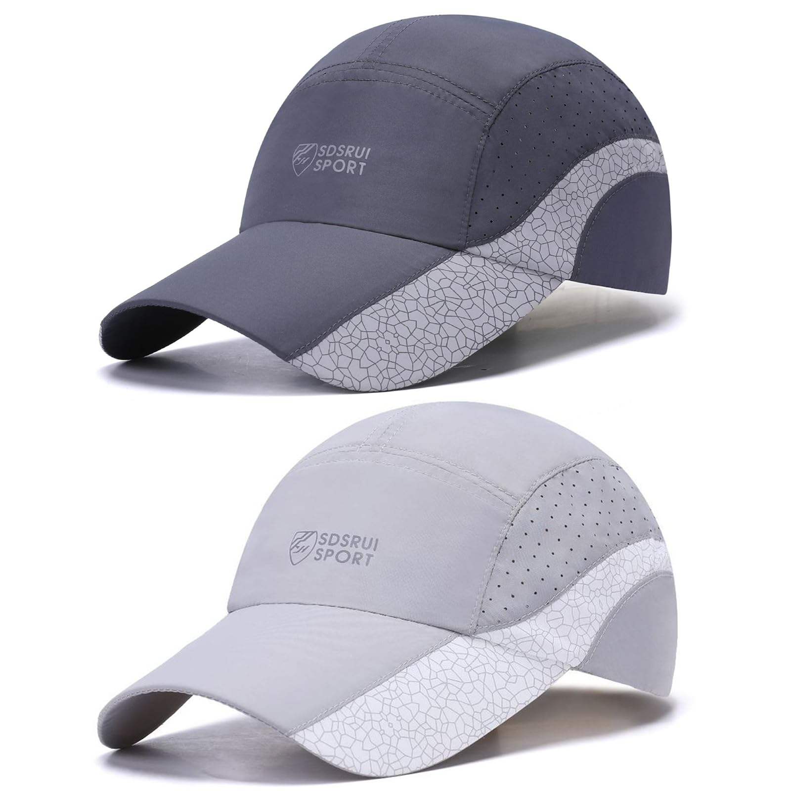 TAGVO 2 Packs Baseball Cap for Men Women, Sports Running Cap Quick Dry Breathable Sun Protection, Lightweight Foldable Mesh Caps, Outdoor Sun Hat — view 8