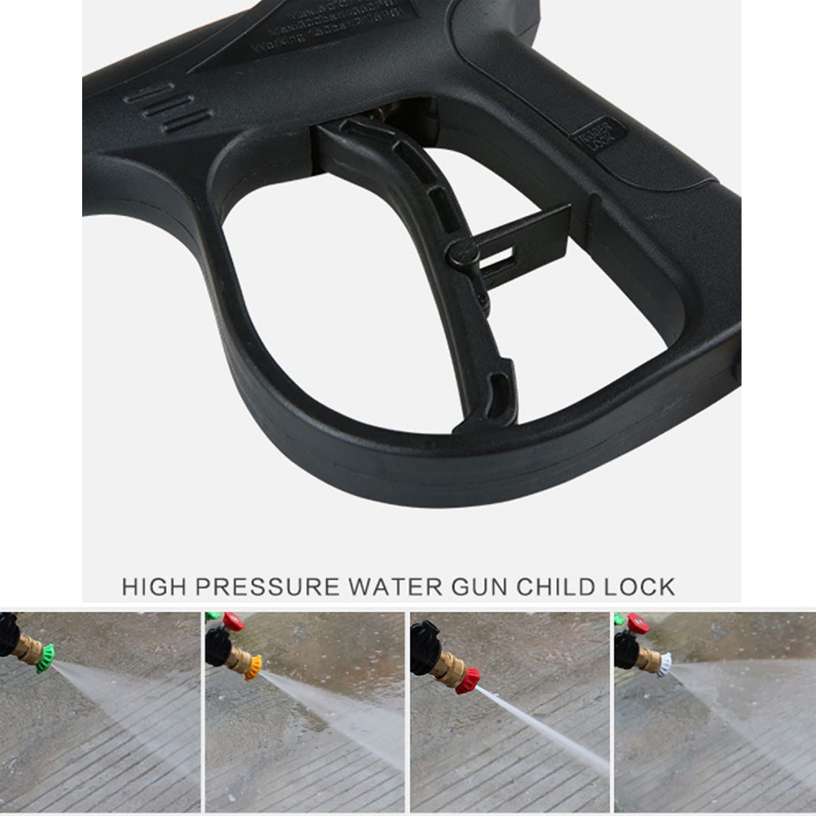 Pistool 3/8 x 1/4 met zwenkkoppeling voor hogedrukreiniger - Pistolen Pistool 3/8 x 1/4 met zwenkkoppeling voor hogedrukreiniger - Pistolen
