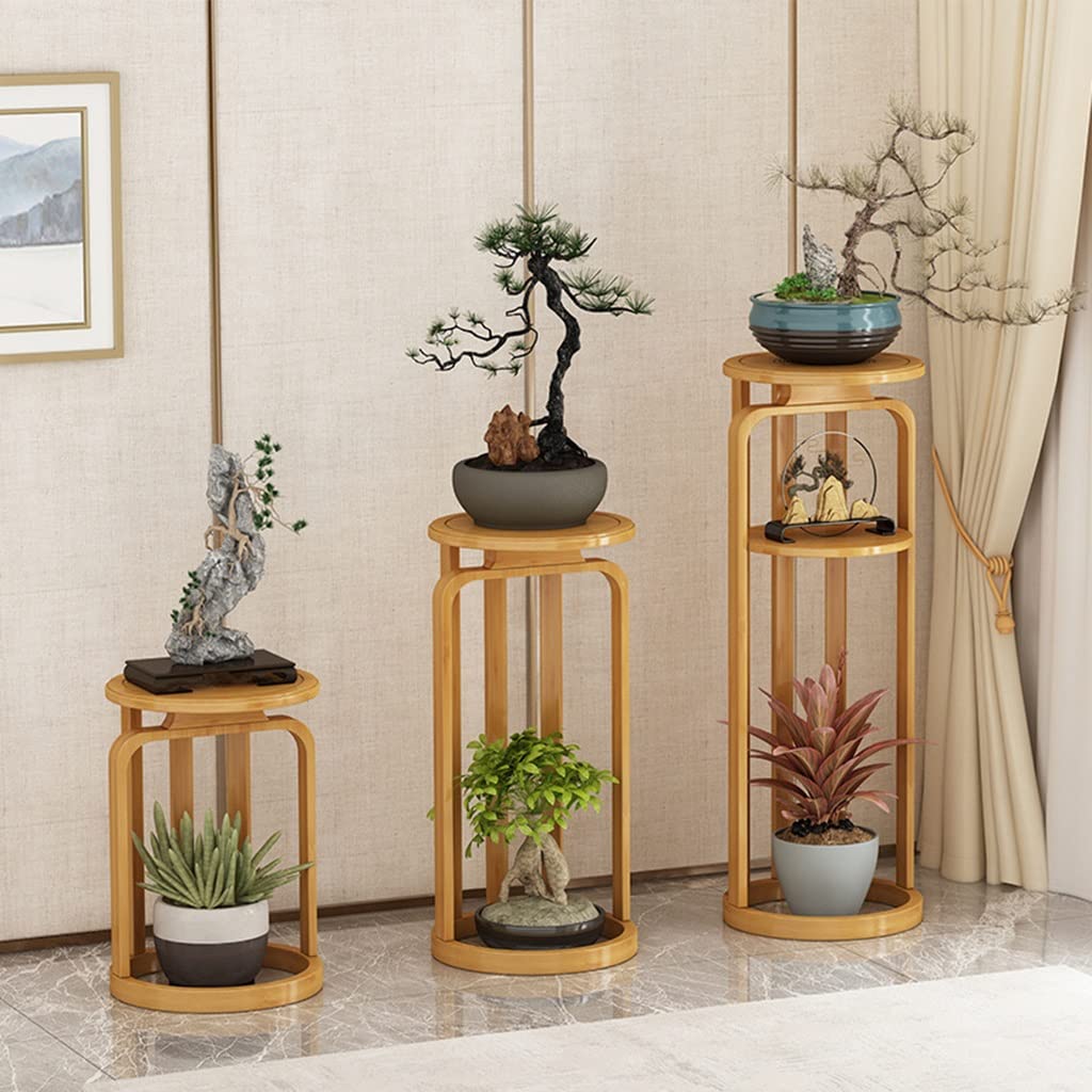 Étagère à Plantes à 2 Niveaux - Support à Pots de Fleurs étagé pour l'intérieur et l'extérieur - Étagère Verticale pour Plantes de Patio ou de Salon - Support d'angle pour Plantes - Noir