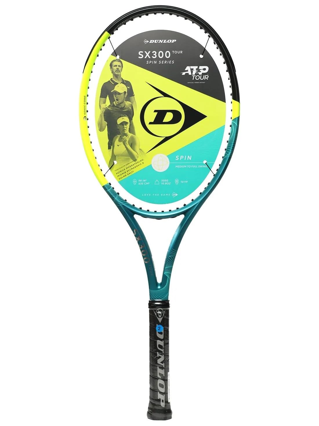 Dunlop Sports SX300 Tour Raquete de tênis, aderência 3/8, V25