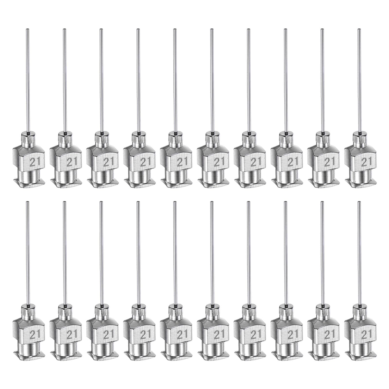 HARFINGTON 20pcs 18Gauge Stainless Steel Dispensing Needles, 1" All Metal Glue Needle Tube Blunt Tips Luer Lock for Thick Liquids, Ink, Glue, Lab Use — Amazon image 22