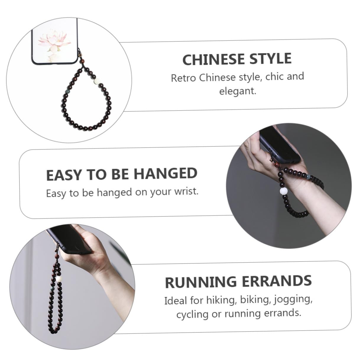 2piezas Lanyard Creativo Para Teléfono Móvil Correa Para Muñeca Cadena Decorativa Para Smartphone Para Eventos y Uso Diario