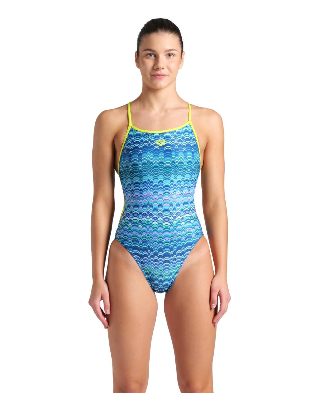 ARENA Performance Women's Ondulation Lace Back Training Swimsuit Ladies Bathing Suit Costume Intero Donna (Pacco da 1)