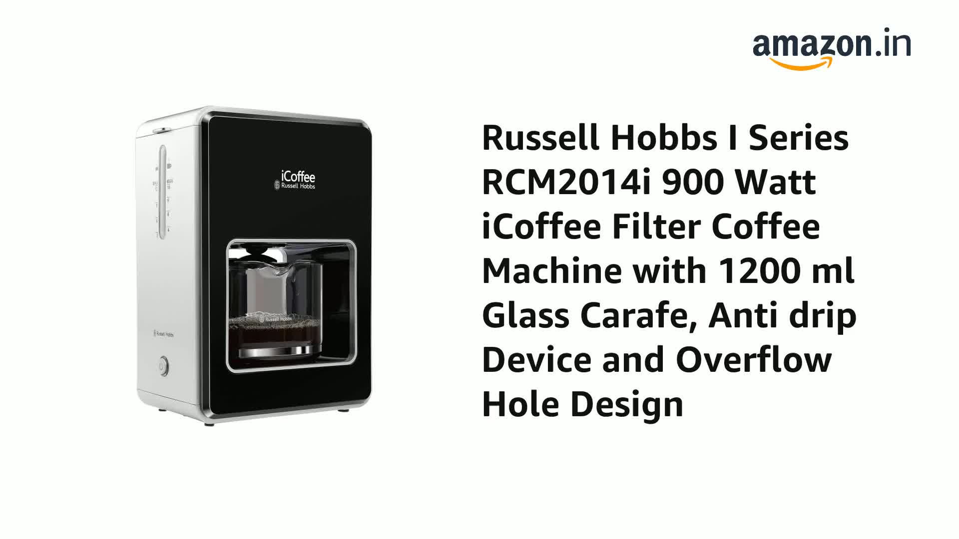 Russell Hobbs I Series RCM2014i 900 Watt ICoffee Filter Coffee Machine