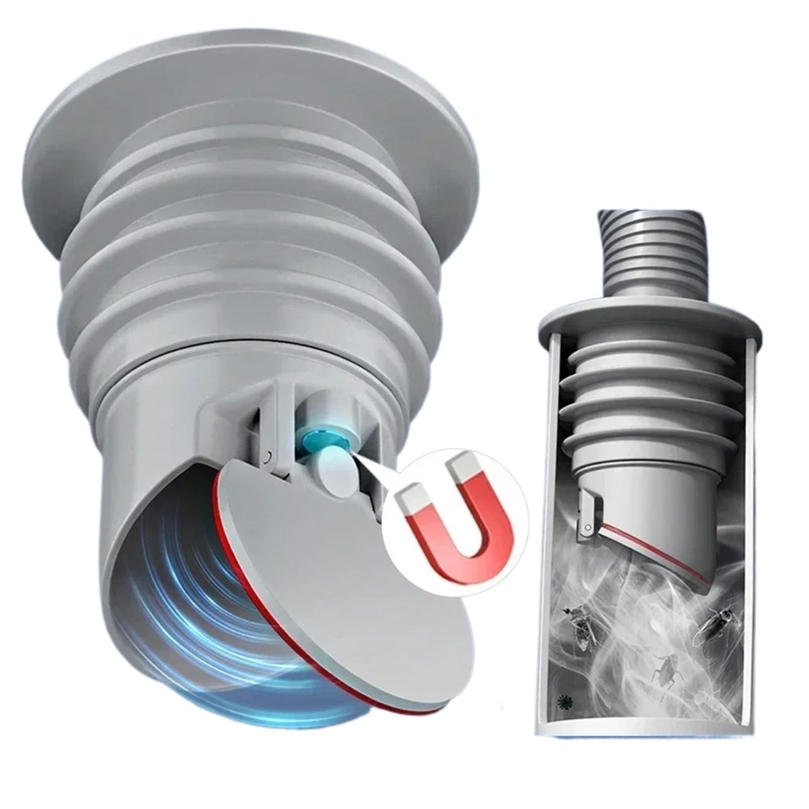 Hower Floor Drain Core Silicone Floor Drain Seal Ring, Anti-Odor Plug
