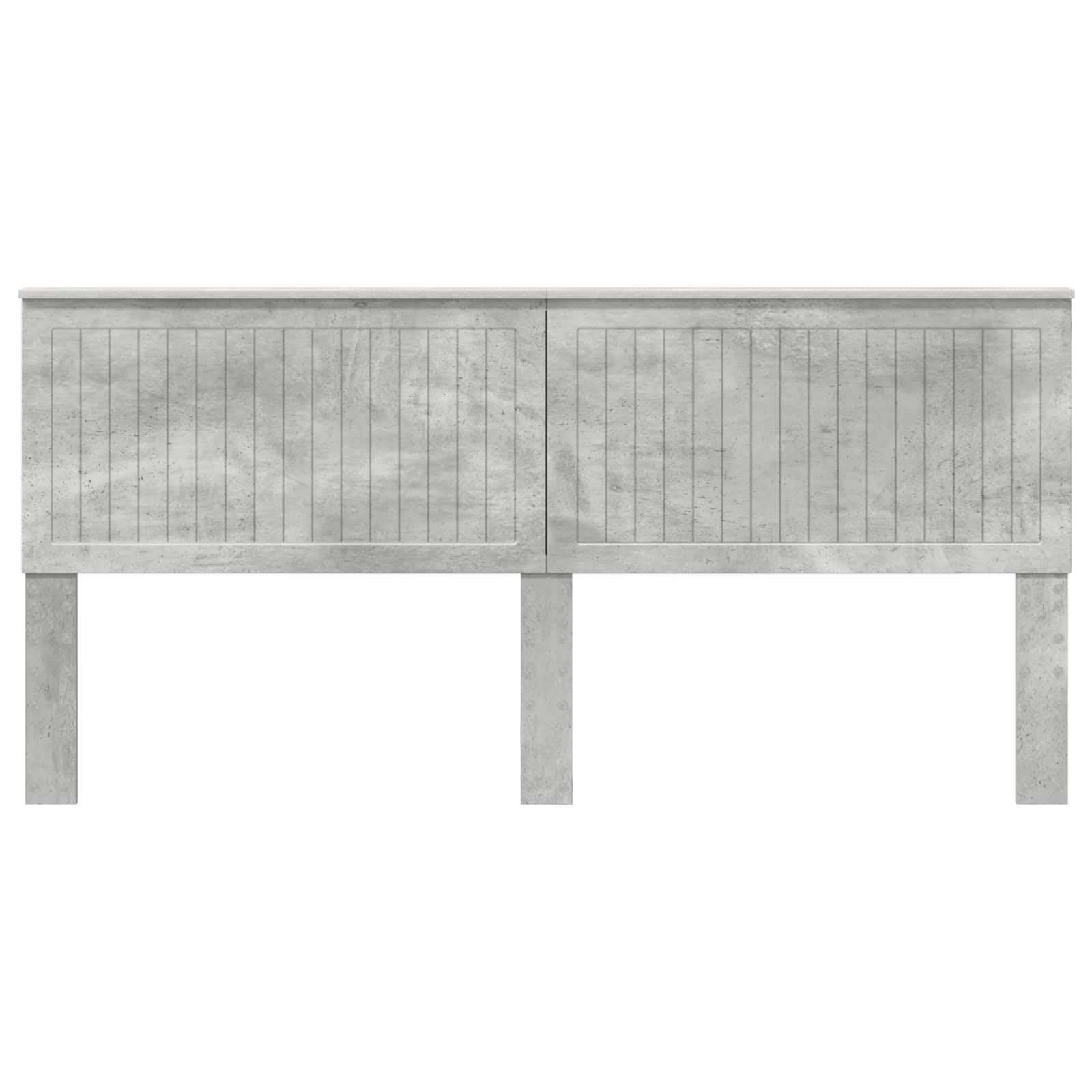 vidaXL Cabecero con cabecera Gris Concreto 200 cm Madera contrachapada, Accesorios Elegantes para el Dormitorio, Decorativos Modernos, Zona de Descanso Comfy, diseño contemporáneo
