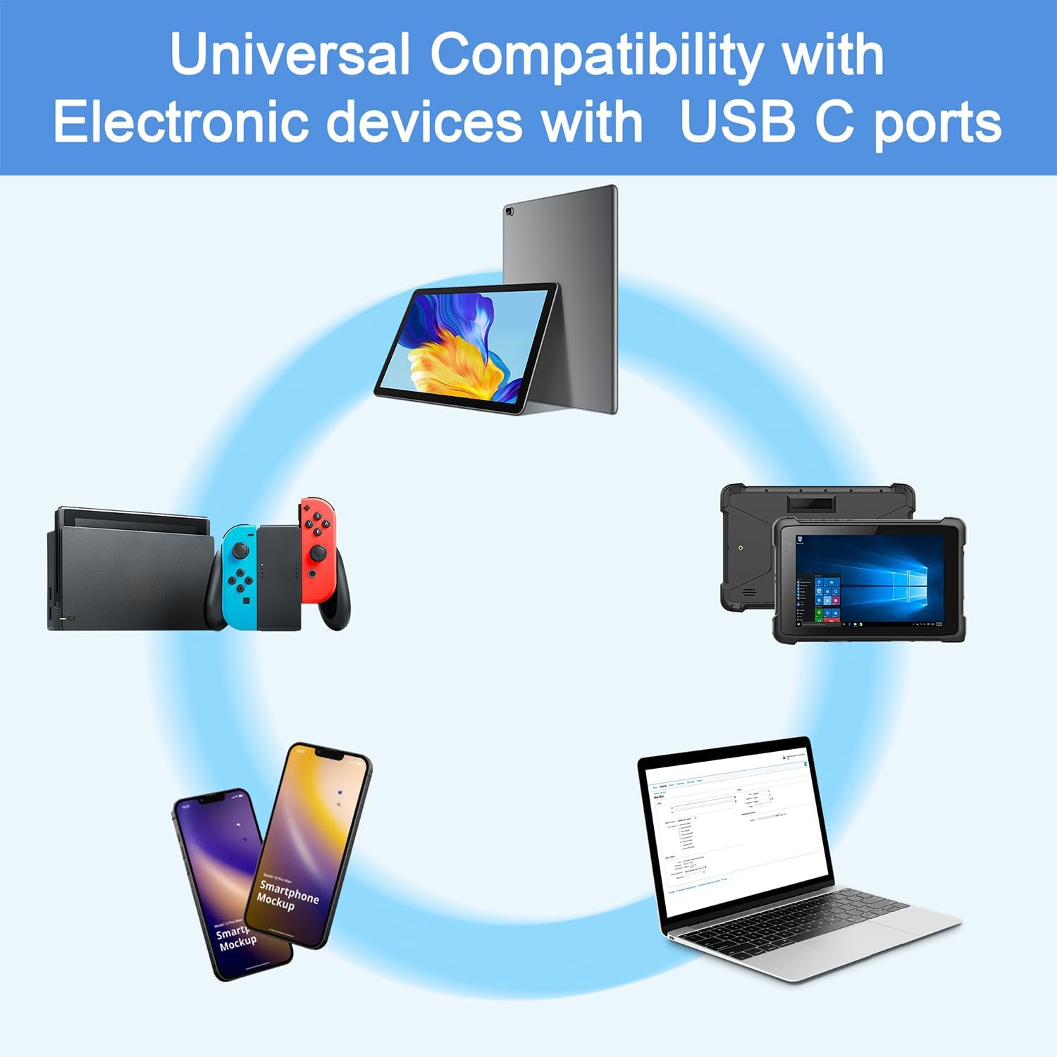 65W 45W USB C Laptop Charger Compatible with Dell Latitude 5420 5430 5520 5530 7340 7430 Inspiron 14 16 XPS 13 Chromebook 3100 Dell Computer Type C Fast Charging AC Adapter Power Cord - Image 5