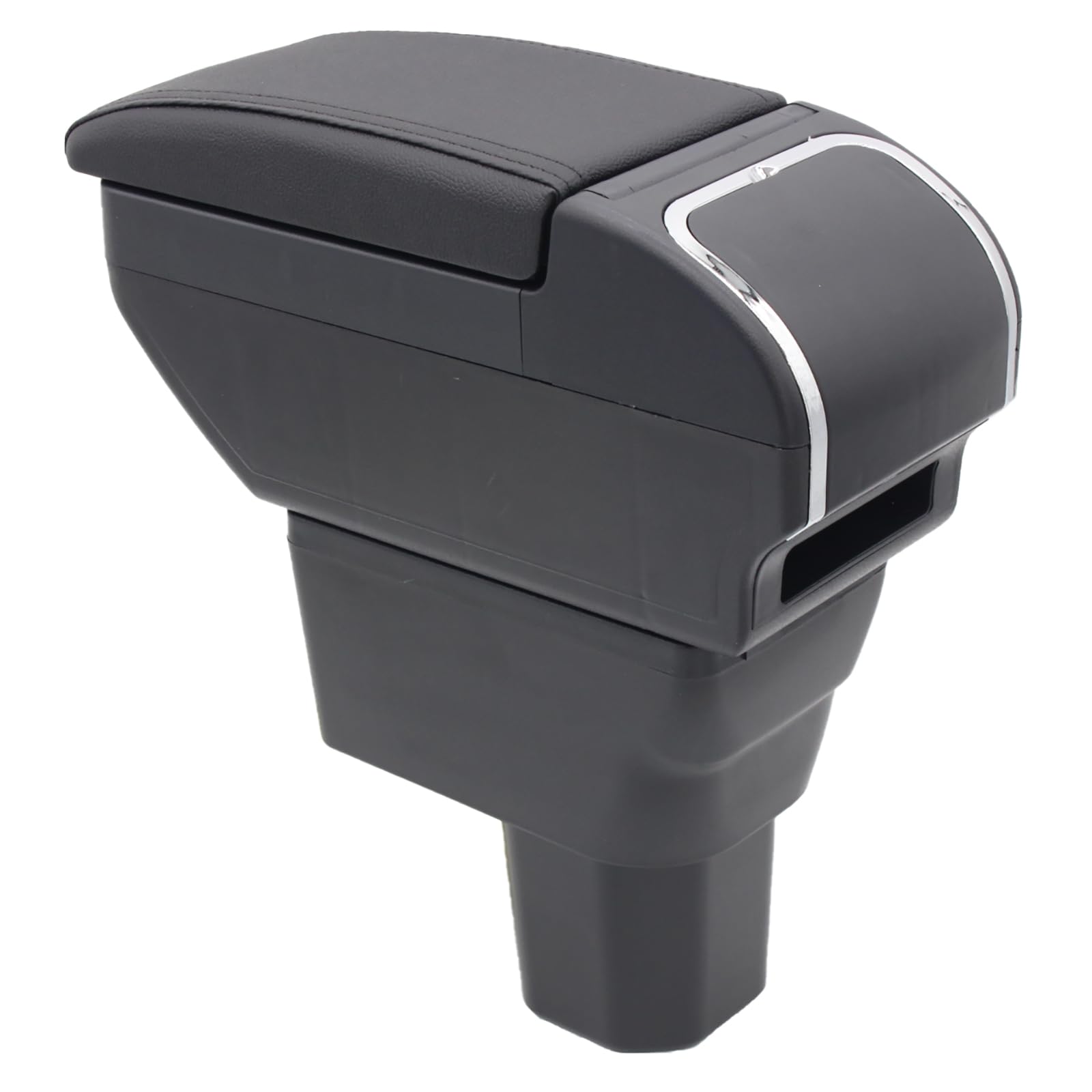 Car Armrest for Suzuki Ignis 2016-2023 Double Layer Centre Console Large Storage Box with Cup Holder Accessories Black