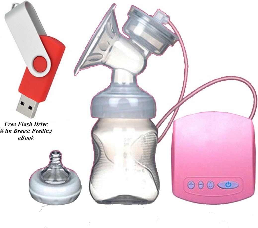 Best ELECTRIC BREAST PUMP Milk Suction For Baby Very Comfortable Portable Infant Feeding Tool, With BPA FREE BOTTLE - By DK Products