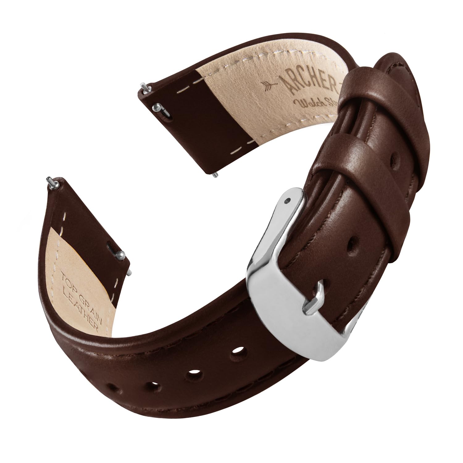 Archer Watch Straps - Top Grain Leather Quick Release Watch Bands