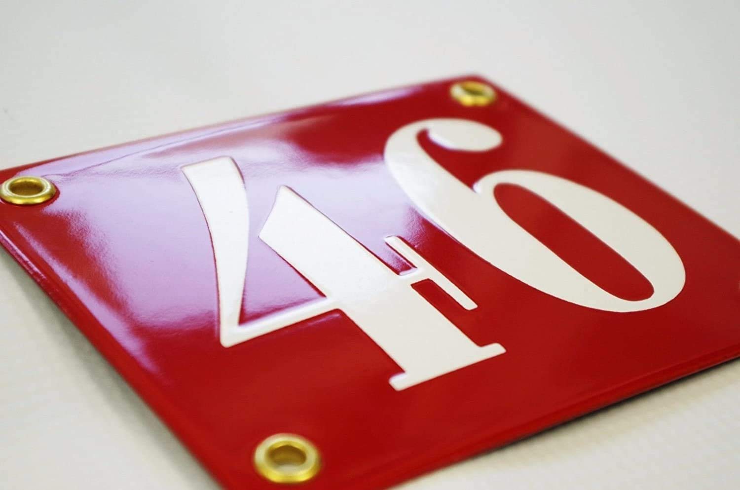 Placas de Dirección – Ceramica Numeros Casa Exterior Personalizada – 12x14 cm - Azul