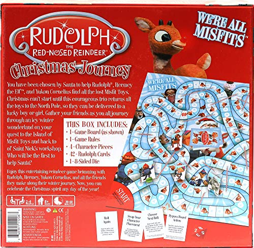 AQUARIUS Rudolph The Red-Nosed Reindeer Board Game - Fun Family Christmas Gift for Kids & Adults - Officially Licensed Rudolph Merchandise & Collectibles - Image 3