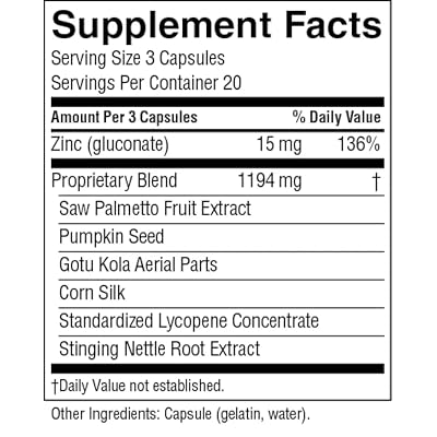 Nature's Sunshine Men's Formula with Lycopene (60 Capsules), Supports Male Glandular Health
