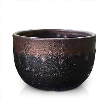 鉢■武蔵野盛鉢【陶祥窯作】招月庭陶 所・黒釉 金彩 大鉢 お茶道具 菓子器■ 鉢□武蔵野盛鉢【陶祥窯作】招月庭陶 所・黒釉 金彩 大鉢 お
