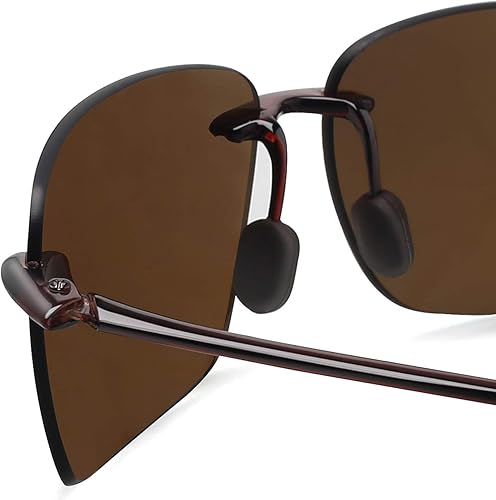 Miniatura 70 de JULI - Lentes de sol deportivos para hombres y mujeres, marco sin montura Tr90 para correr, pesca, golf, surf, conducción, MJ8009