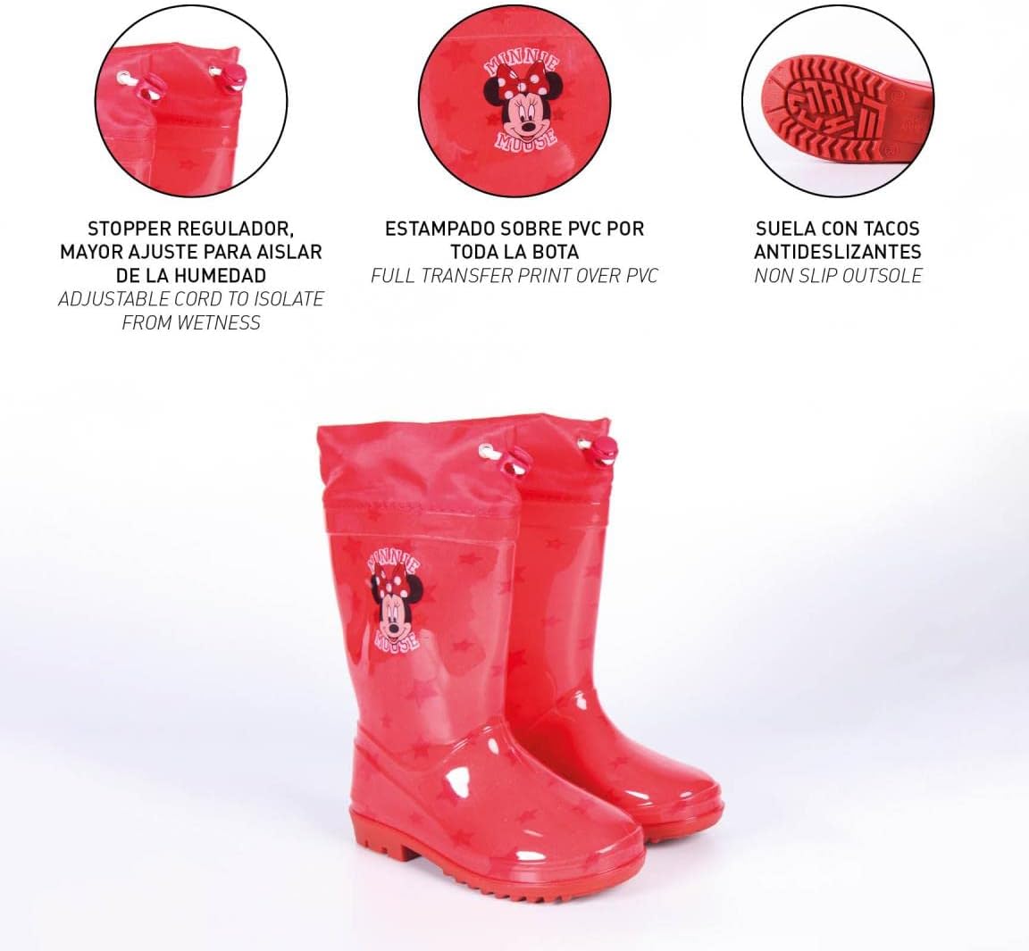 CERDÁ LIFE'S LITTLE MOMENTS girls Botas De Agua Niña De Minnie Mouse - Licencia Oficial Disney