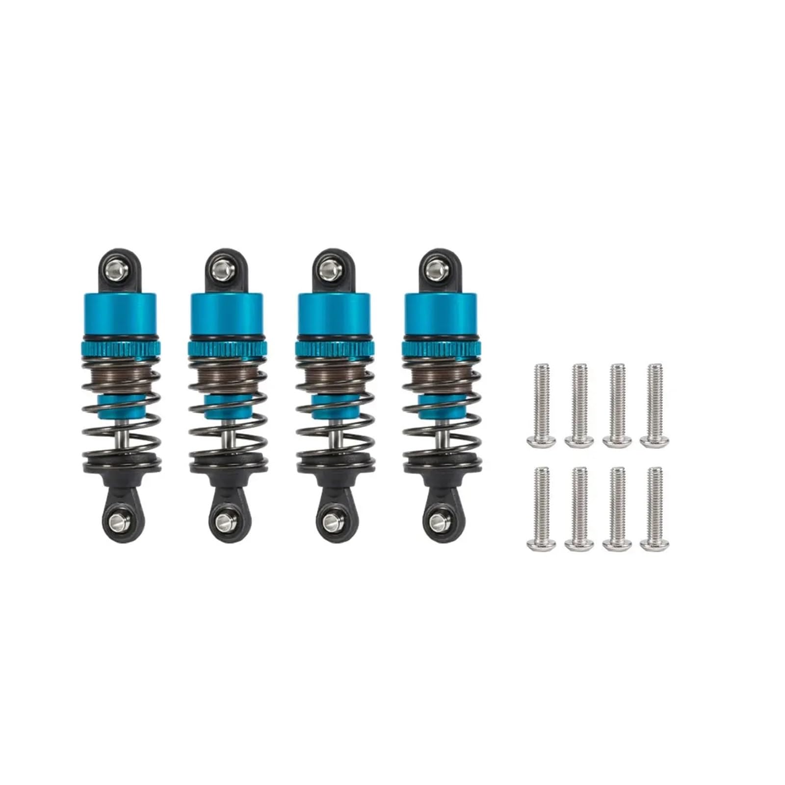 para 1/10 RC Car para Buggy Truggy On Road Touring Drift Cars Monster Trucks 4 Uds Amortiguadores Llenos Aceite Ajustables 52mm-120mm Piezas Mejora Repuestos