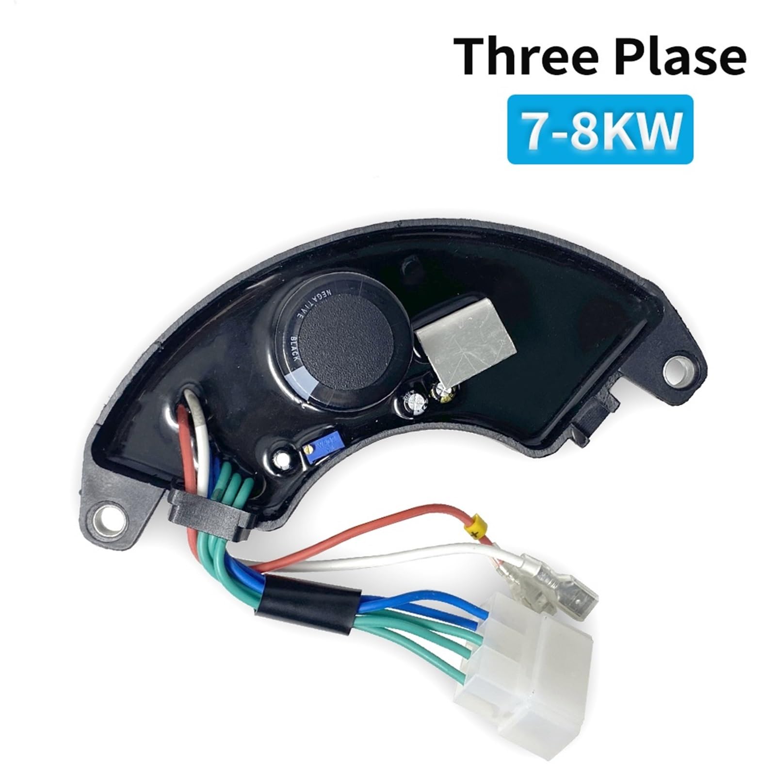 Generador de gasolina trifásico universal AVR, regulador de voltaje automático, rectificador y estabilizador, 7-8 kW, 1 unidad.