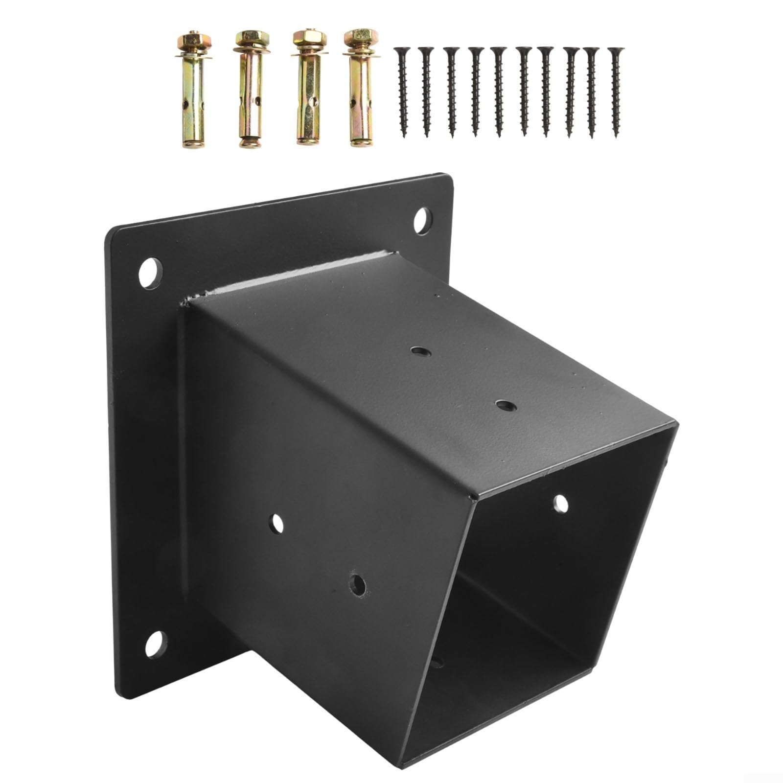 Kit de soporte de pared ajustable para postes de madera, ideal para estructuras al aire libre y fácil instalación