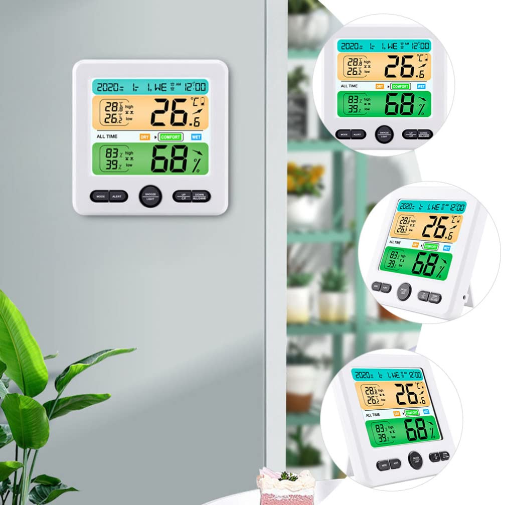 LIFKOME Digitales Hygrometer Innen mit Thermometer für Zuhause Tischthermometer Hygrometer Präzises Raum-hygrometer für Kinderzimmer und Wohnräume Elektrisches Heimwerkerwerkzeug