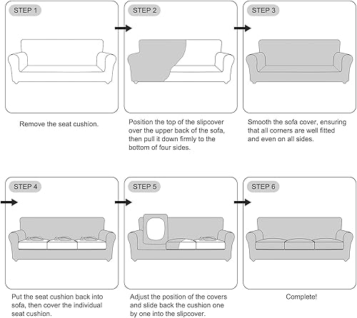 Miniatura 7 de Deisy Dee Fundas de terciopelo para sofá, fundas elásticas suaves para sofá de 3 cojines, tela apta para mascotas y duradera, para perros y