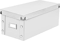 Vista 12 de Snap-N-Store Caja de almacenamiento de CD – Paquete de 1/2 – Soporte duradero para discos con tapa para almacenar discos