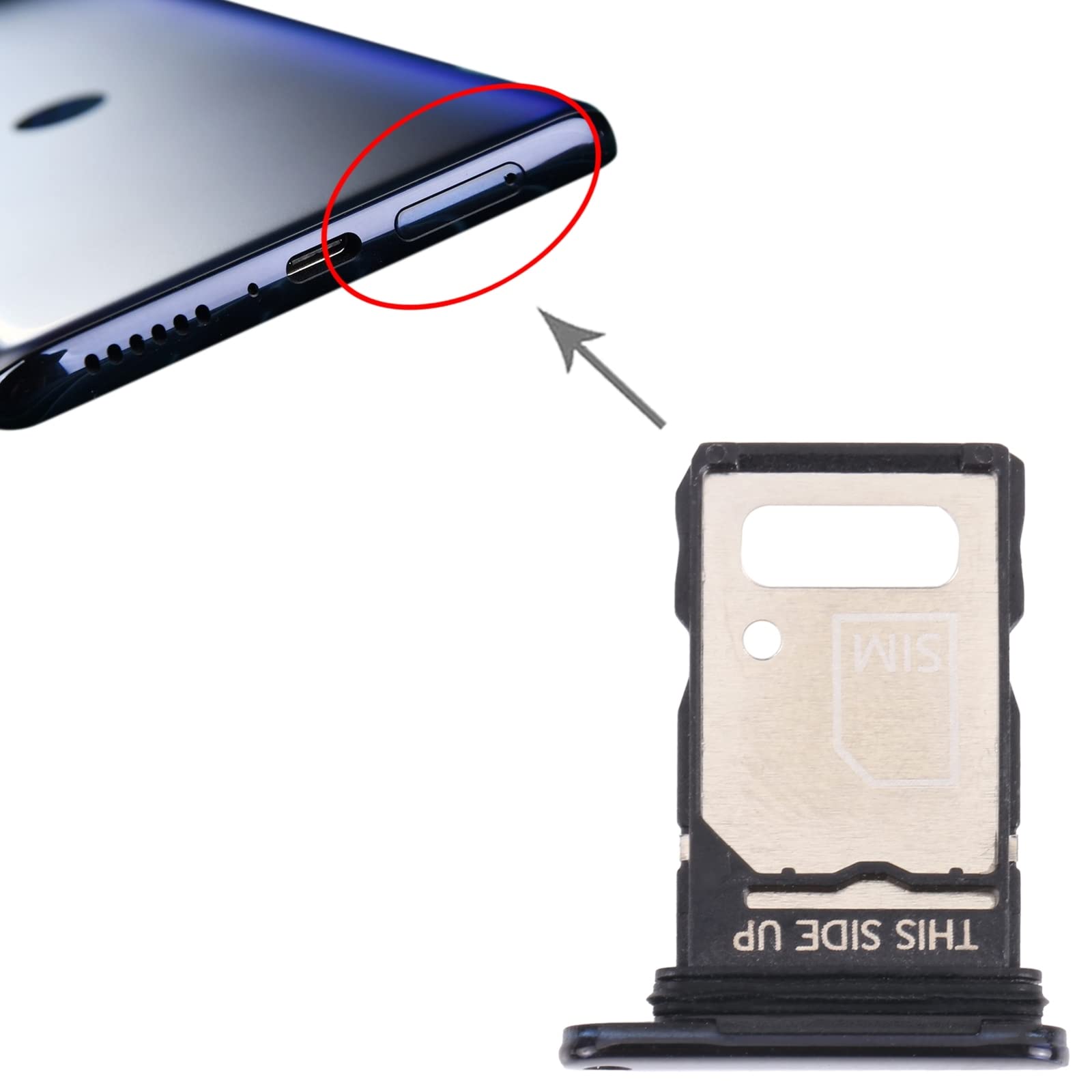 ZZjingli SIM Card Tray for Motorola Edge X30/Edge 30 Pro/Edge+
