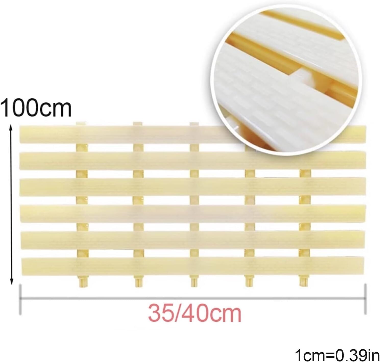 Generico Osłona spustowa przeciw wirowi - 35 cm Plastikowa kratka basenowa, siatka zbyt pełna ABS do ogrodów, garażu i basenów - 1 sztuka