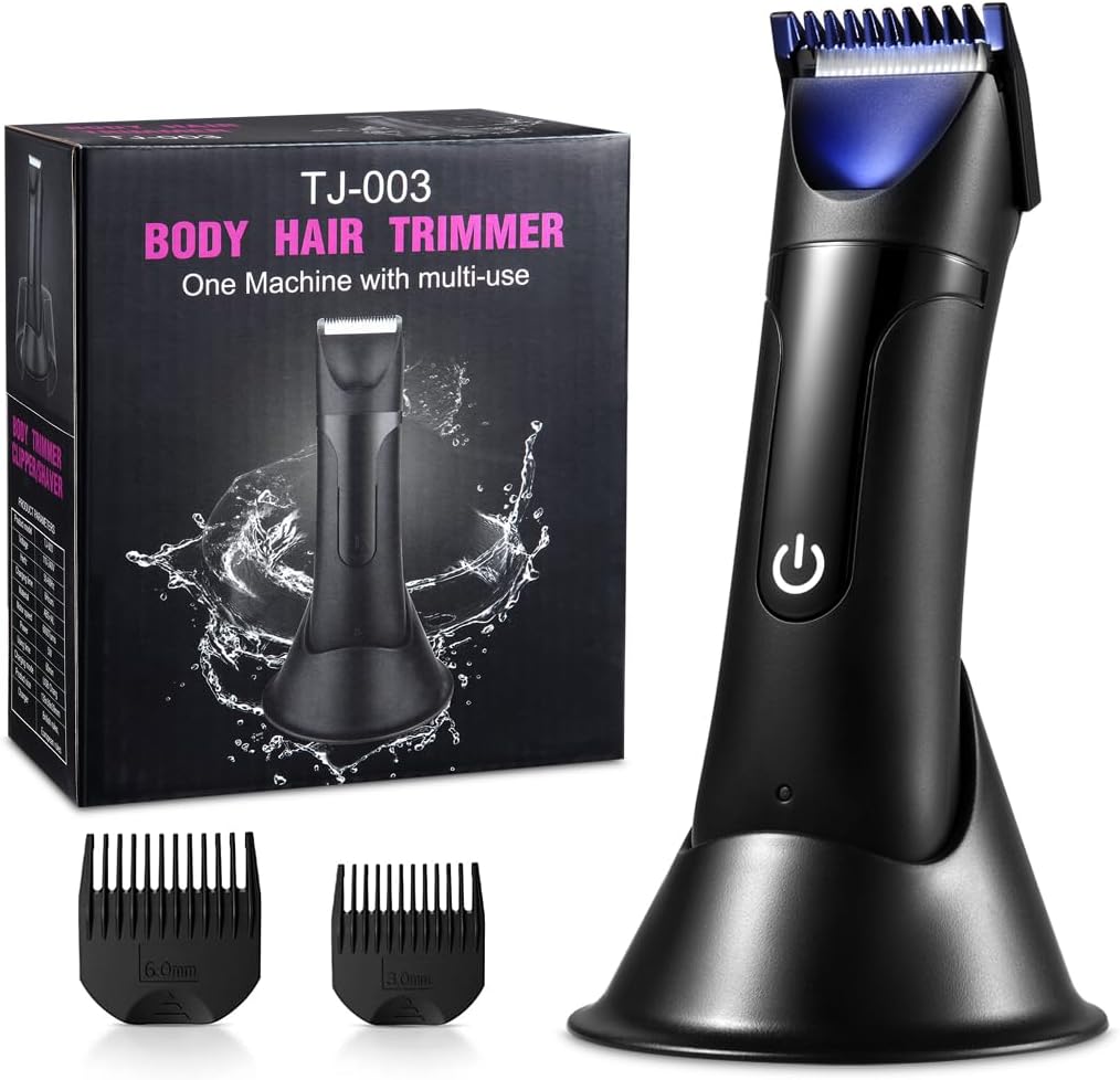 Body Groomer Men, IFOLKY Balls Trimmer, Electric Groin Hair