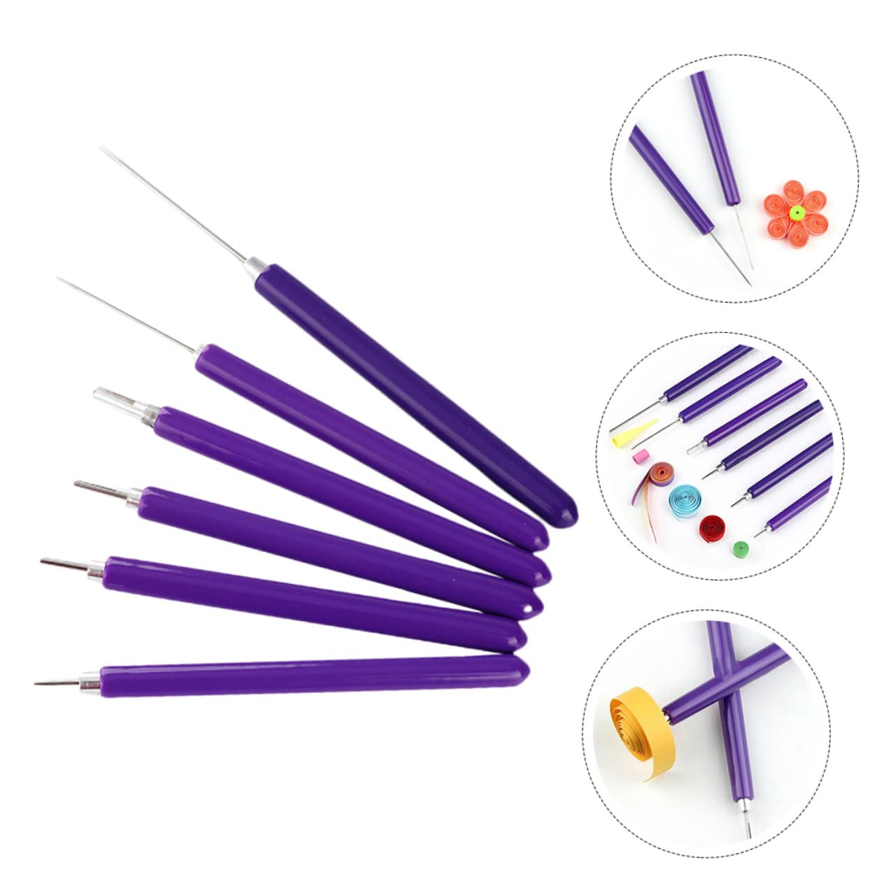 OSALADI 5 Sätze DIY Papier Quilling Stift Teiliges Hochwertiges Zubehör Rostfreiem für Präzises Basteln für Kunstkarten und Projekte für Anfänger und Fortgeschrittene