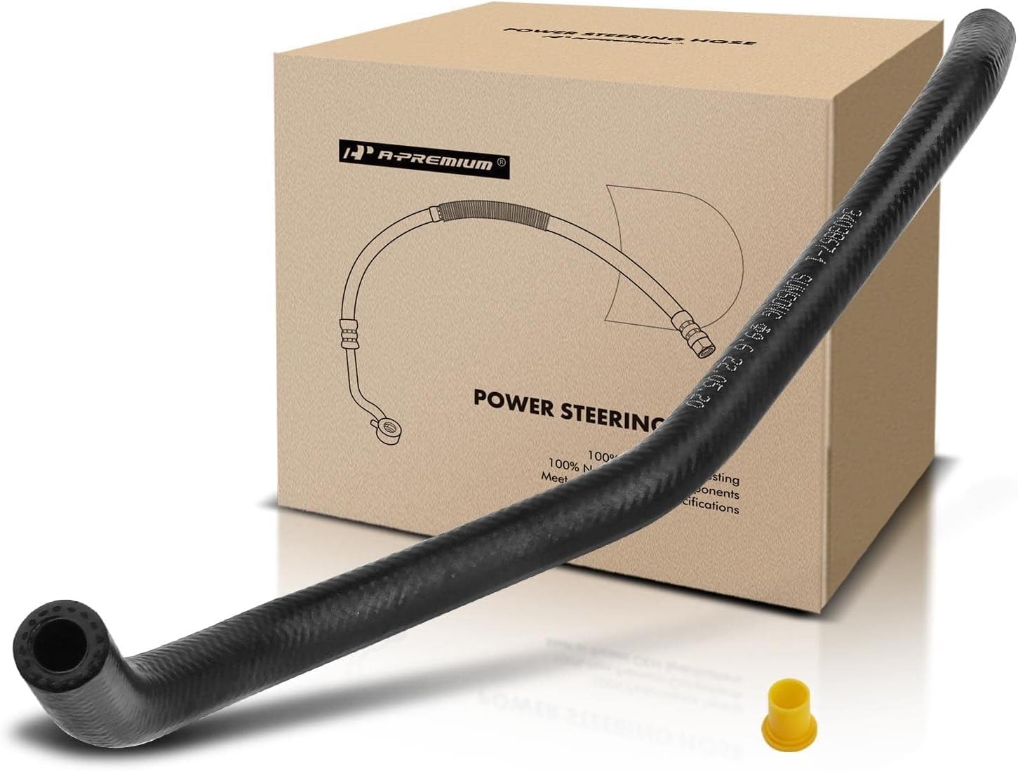 A-Premium Power Steering Return Hose Line Assembly Compatible with Honda Odyssey 2005-2010 GAS, Pipe To Reservoir, Replace 53733SHJA02