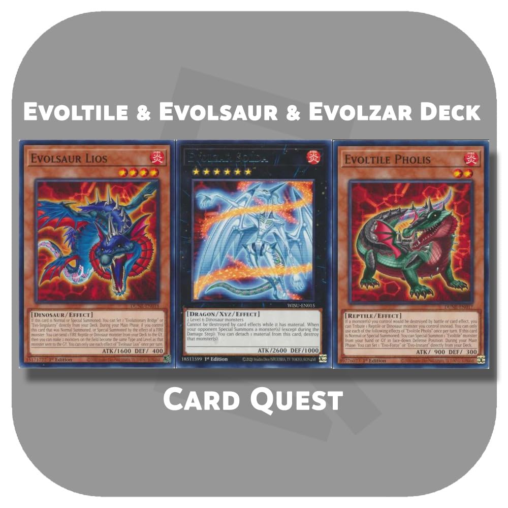 Amazon.com: Complete Custom Deck for Yu-Gi-Oh! - Evol (Evoltile & Evolsaur & Evolzar) Xyz Deck : Toys & Games Amazon.com: Complete Custom Deck for Yu-Gi-Oh! - Evol (Evoltile & Evolsaur & Evolzar) Xyz Deck : Toys & Games
