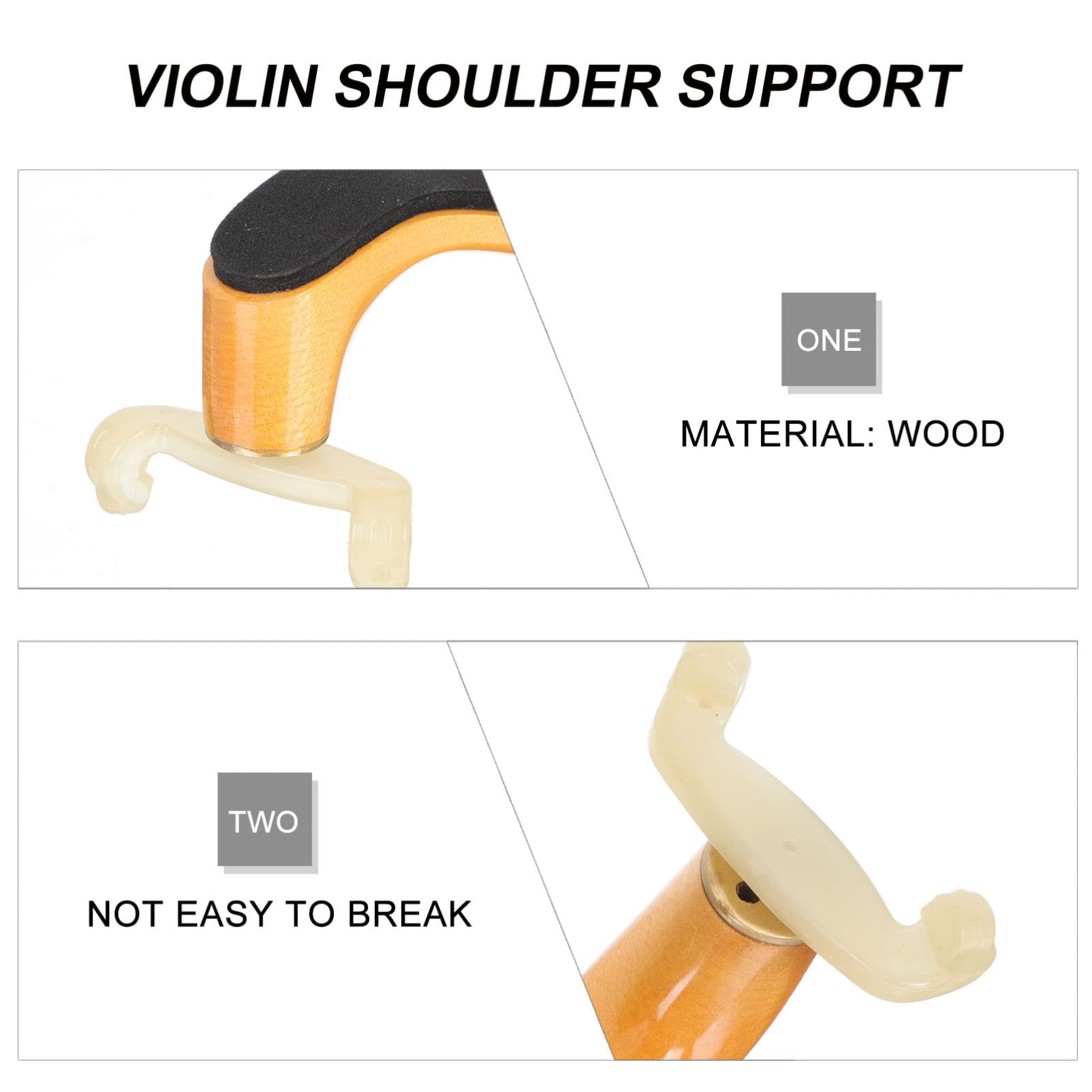 CIMAXIC Comfortable Violin Shoulder Rest Support for Violins Reliable Accessory for Musicians for Home Classroom Use