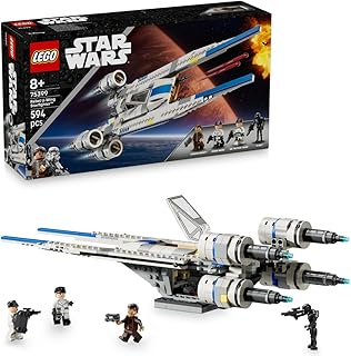 LEGO Star Wars 75399 Rebel U-Wing Starfighter Building Toy with Swing-Wing Function & 3 Minifigures incl. Cassian Andor, Plus a K-2SO Droid Figure - Gift for 8+ Year Old Boys & Andor Season 2 Fans
