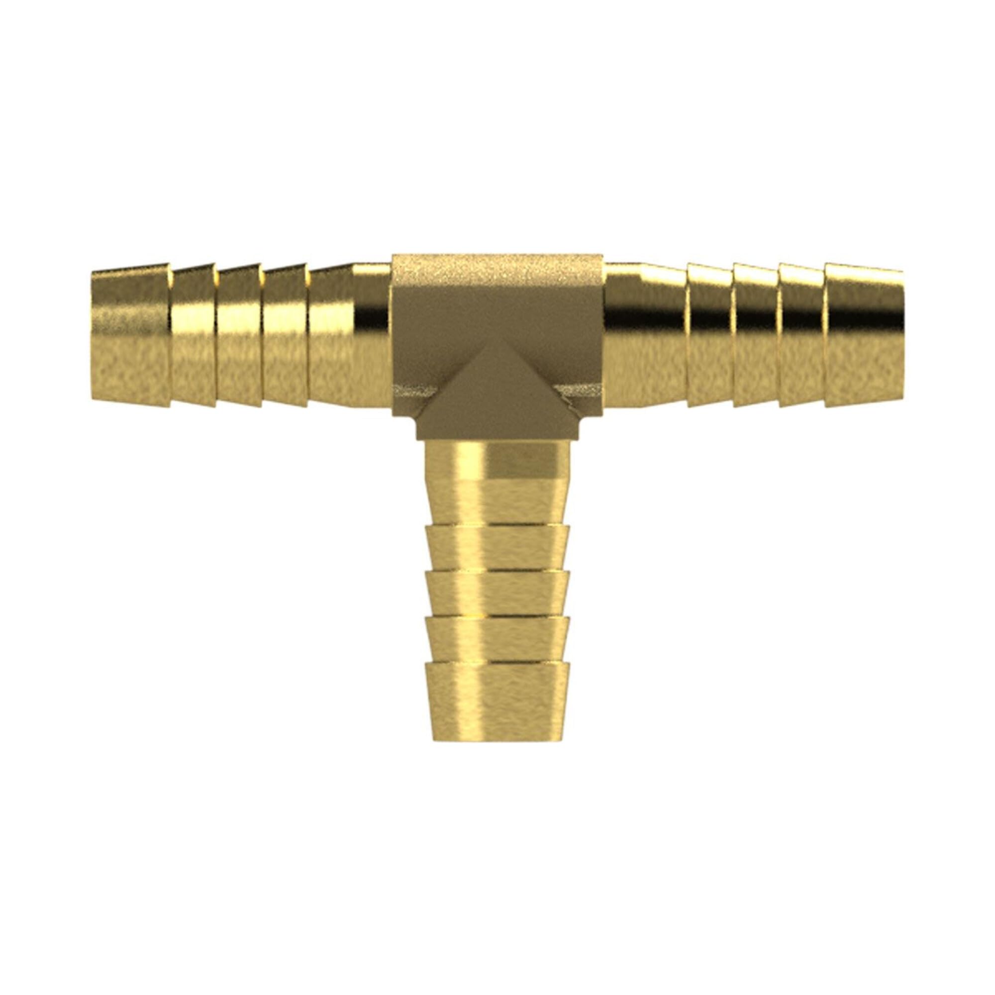 RIEGLER 134506-171 E - Conector en T para manguera (13 mm, latón, 1 unidad)