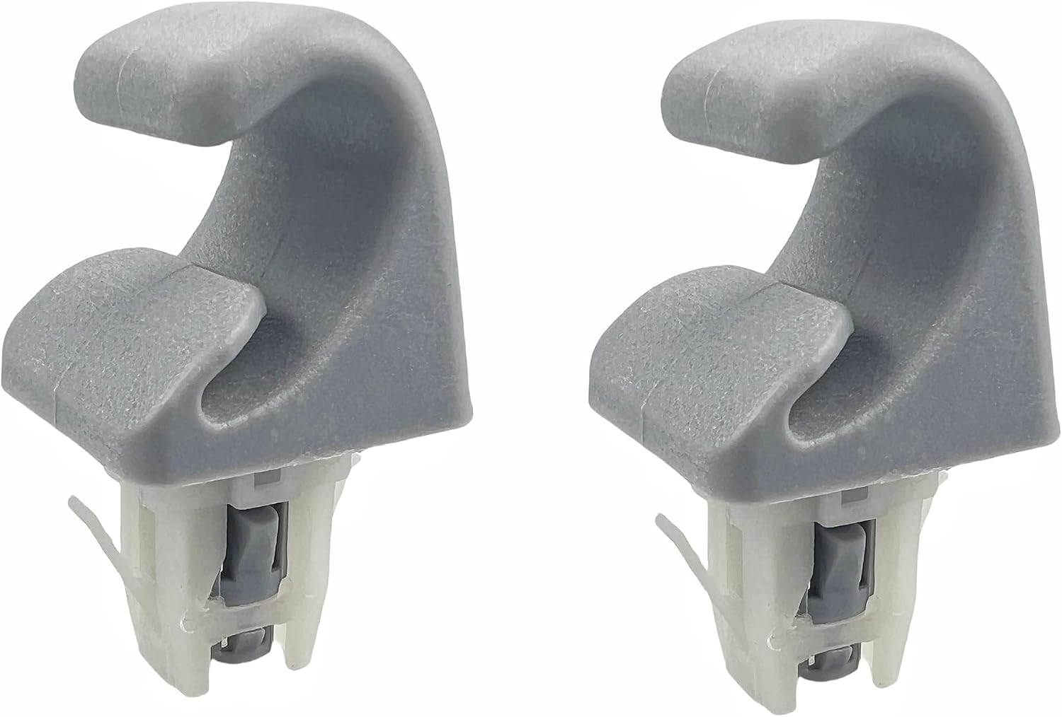Sun Visor Bracket Clips Holder for Toyota Highlander 2001-2007, Corolla 2003-2008, RAV4 2003-2012, Sun Visor Retainer OE# 74348-33040 (Beige Color)