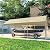 Carport Canopy 10x20 Heavy Duty Metal Carport Waterproof Carport Garage Tent Outdoor for Car Tuck Boat SUV Auto, Beige