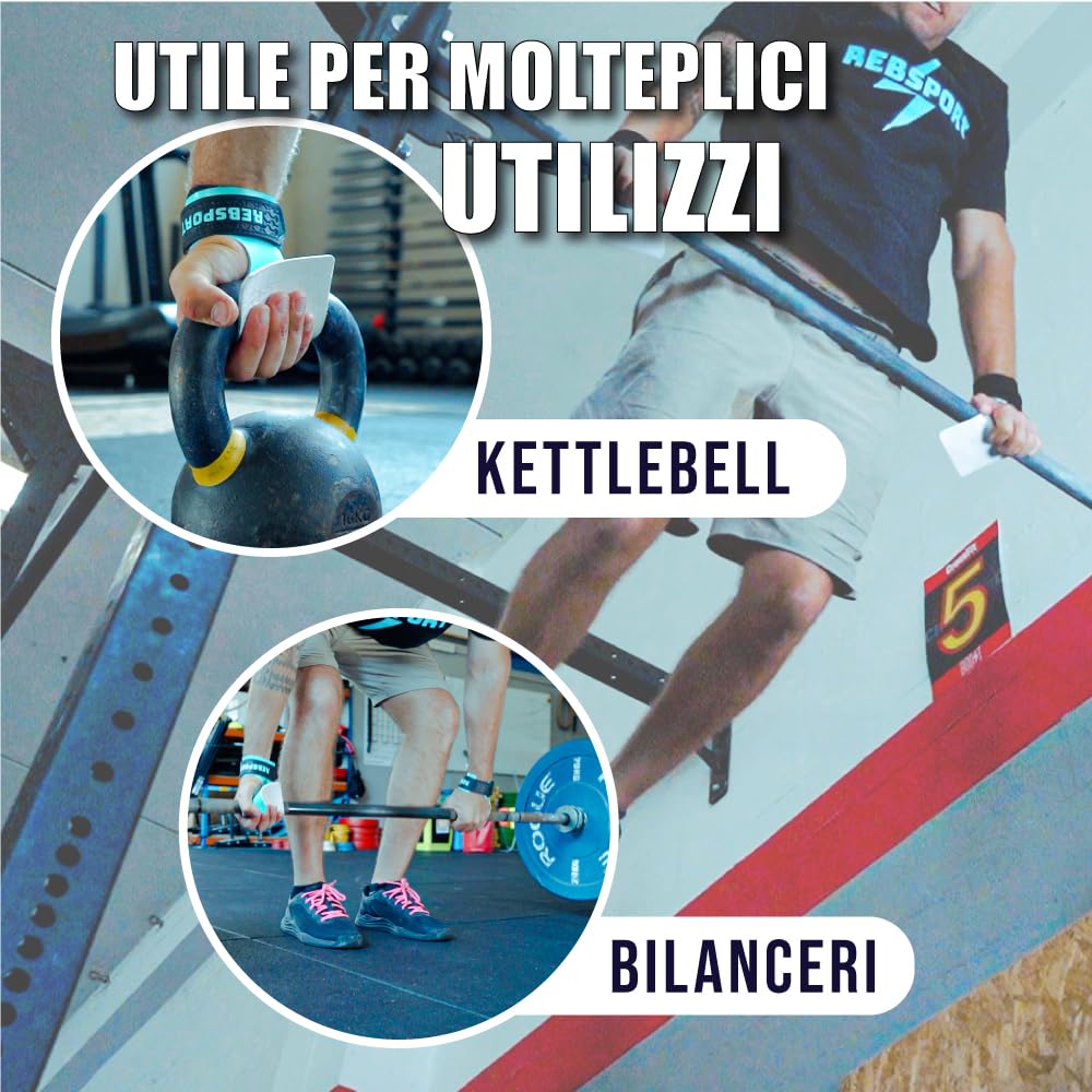 Paracalli Crossfit in Silicone Senza Fori, Grip Estremo Senza Magnesite, Paracalli Wod Unisex, Guanti Paracalli per Crossfit, Palestra, Calisthenics, Weightlifting, Massima Protezione Mani