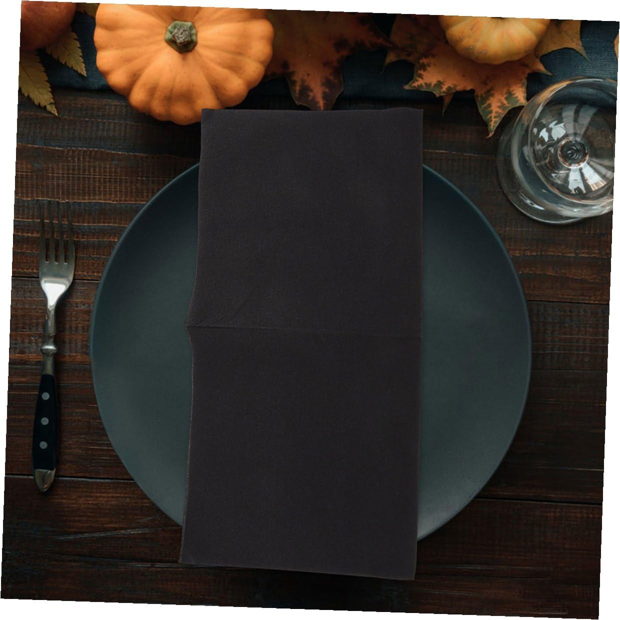 Black Disposable Dinner Napkins Thick Paper Household Table Napkins for Wedding Party Home Decor 50 Sheets X 2 Packs
