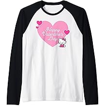 Hello Kitty Happy Valentine's Day Raglan Baseball Tee