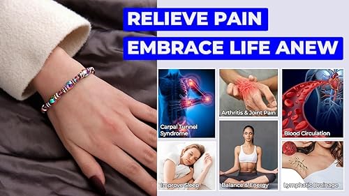 Miniatura 8 de Pulsera de cobre para hombres y mujeres, 99.9 % de cobre puro, pulsera magnética con imanes Gauss eficaces, terapia de joyería, pulsera curativa