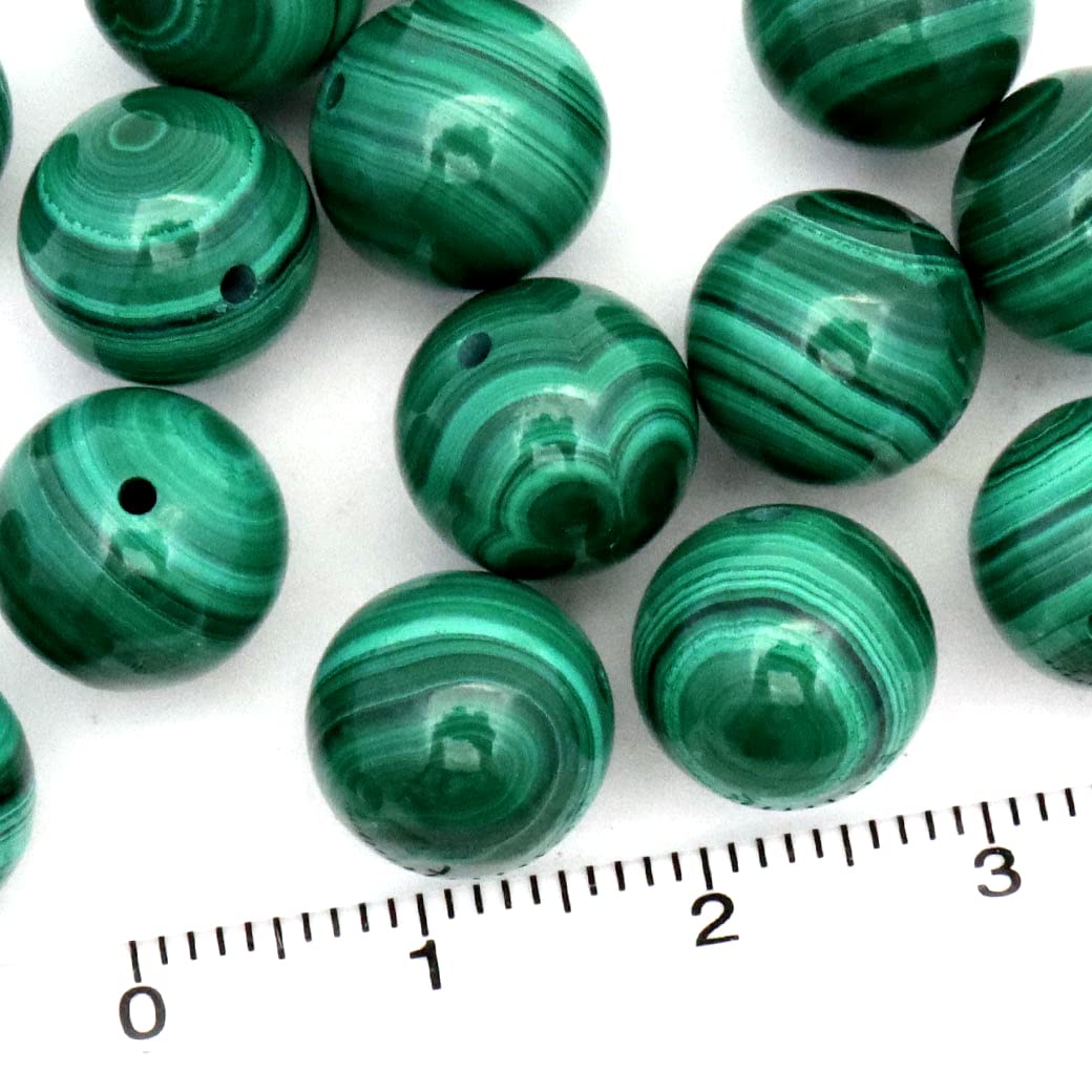 Amazon.co.jp: マラカイト 粒売り 1粒 10mm ビーズ バラ売り コンゴ産  