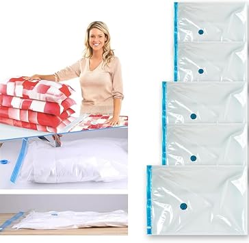 Jouis Vakumlu Hurç Poşet Setleri, Her Kullanıma Uygun 5 Parça, 2 Adet 50x70, 2 Adet 55x90, 1 Adet 80x100