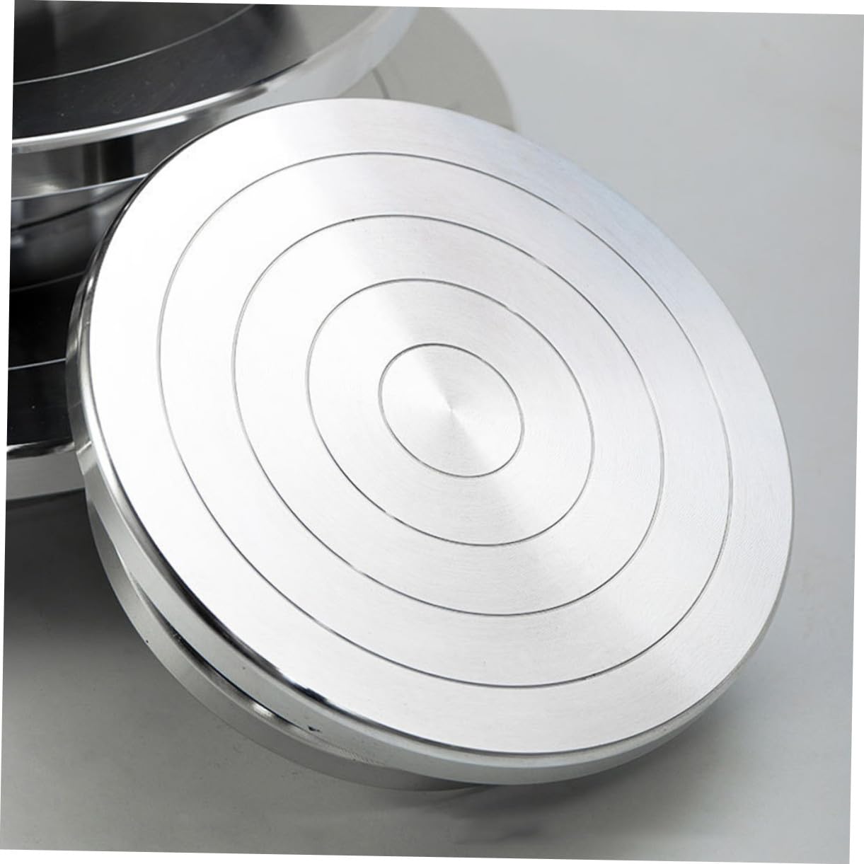 Hemobllo Plato Giratorio de Aleación de Aluminio Base Antideslizante para Cerámica y Escultura Manual, Doble Cara, Adecuado para Artesanía y Modelado de Arcilla