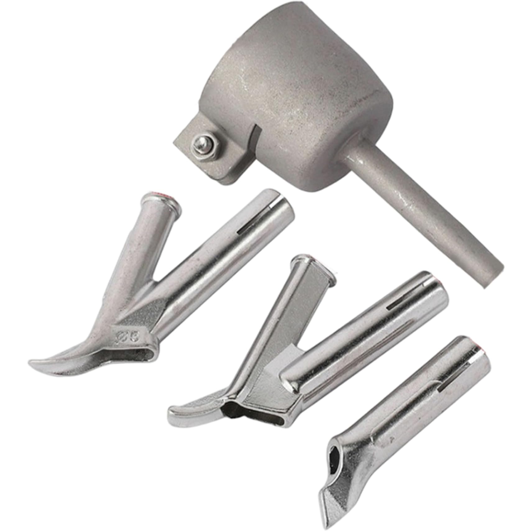 Porgeel 4Pcs Plastic Welding Gun Nozzle 4 Style Portable Professional Non-Stick Nozzle For Pvc, Pe, Pp Welding