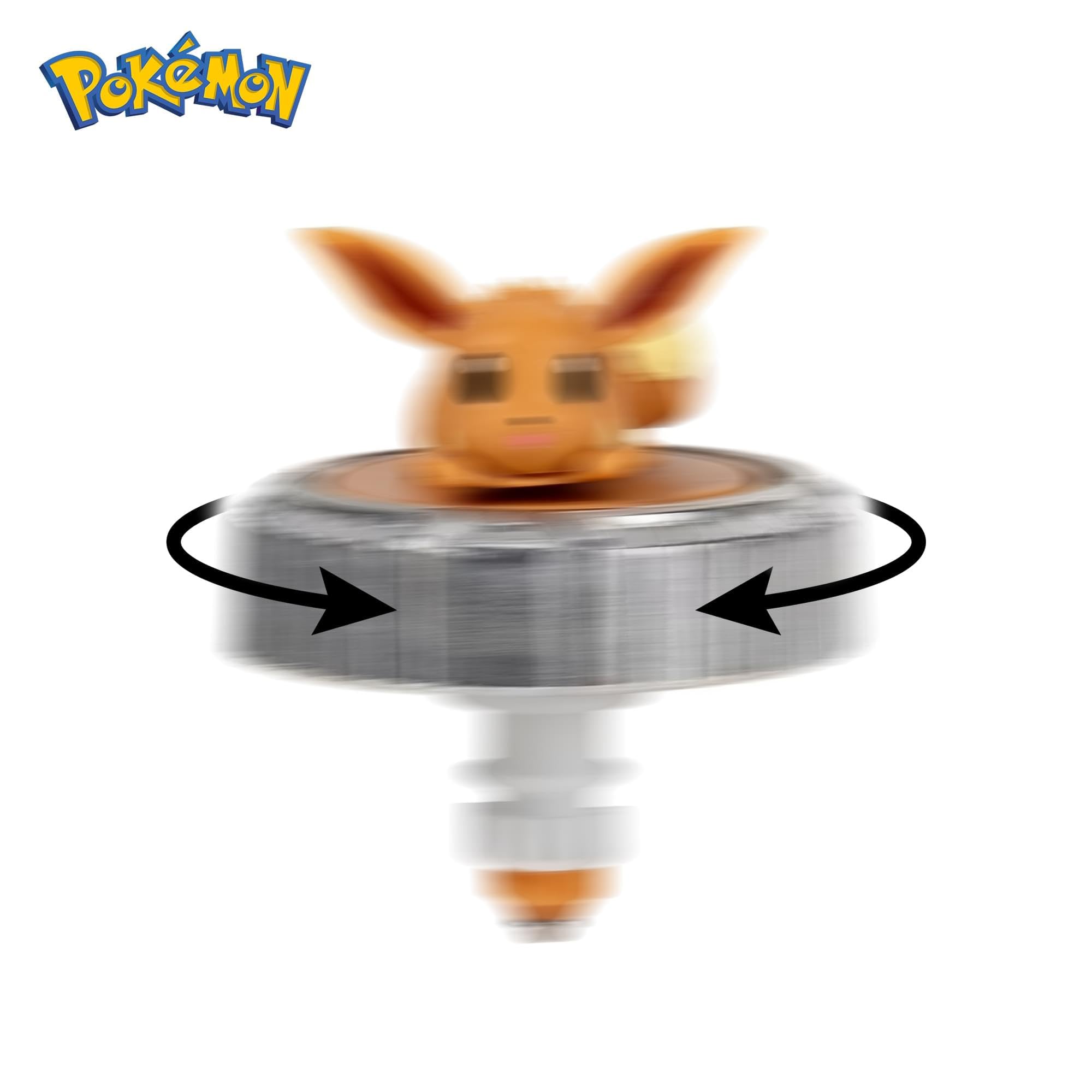 Pokémon Pack de toupies de Combat Évoli Toupie de Combat avec Lanceur de toupie Poké Ball