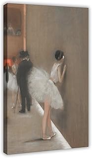 12 Small Luxury Bathroom Ideas for Elegant Compact Comfort 123 Ballerina Mural Woman Portrait Vintage Soft Neutral Colors behind Antiqu...
