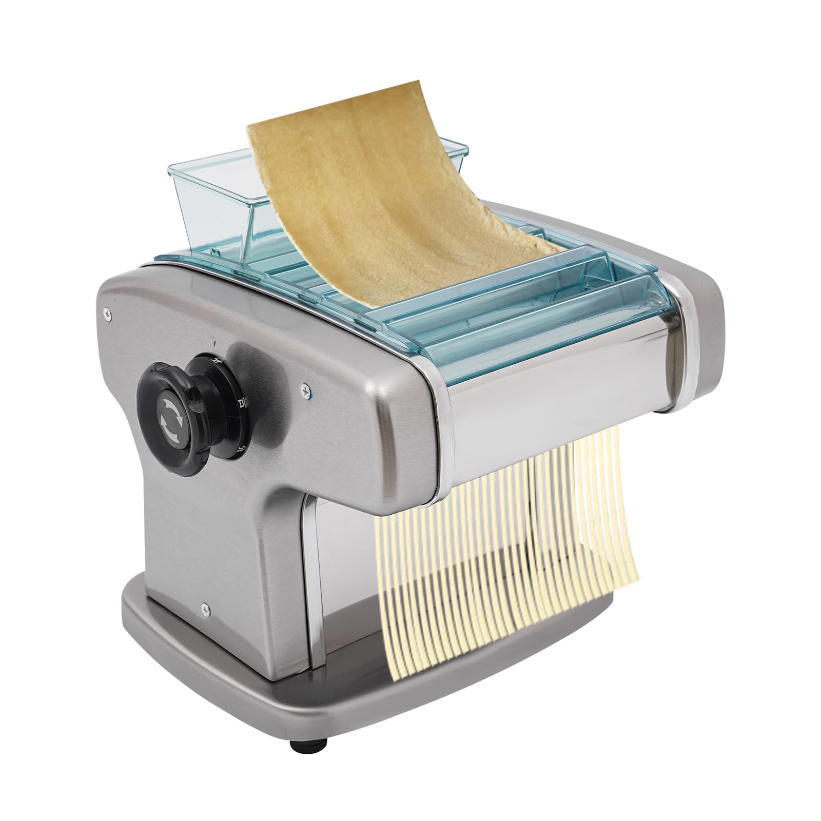 Electric Noodle Maker Automatic Noodle Maker Stainless Steel Fresh Dough Roller Noodle Maker Dough Roller Press 135W Commercial Home Hotel