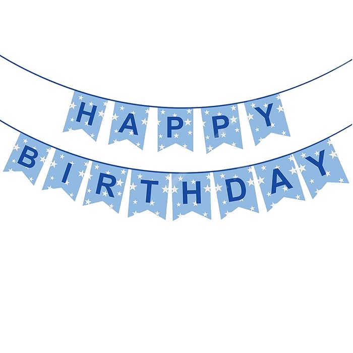 Happy Birthday Banner Online India Buy Party Propz™ Happy Birthday Banner(Sky Blue Glitter) / Happy Birthday  Decoration / Happy Birthday Supplies /Birthday Banner For Online At  Desertcart India